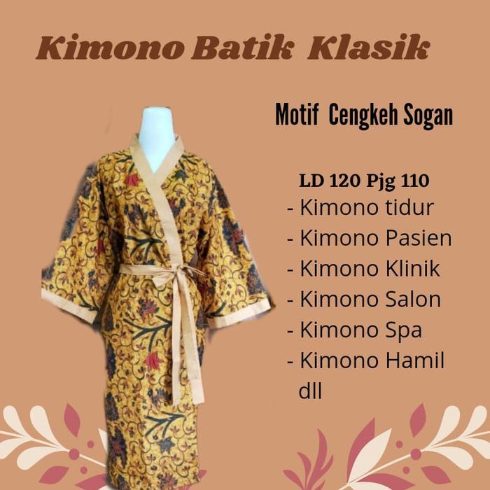 Kimono Batik Baju Tidur Spa Hotel Pria Wanita Tbk