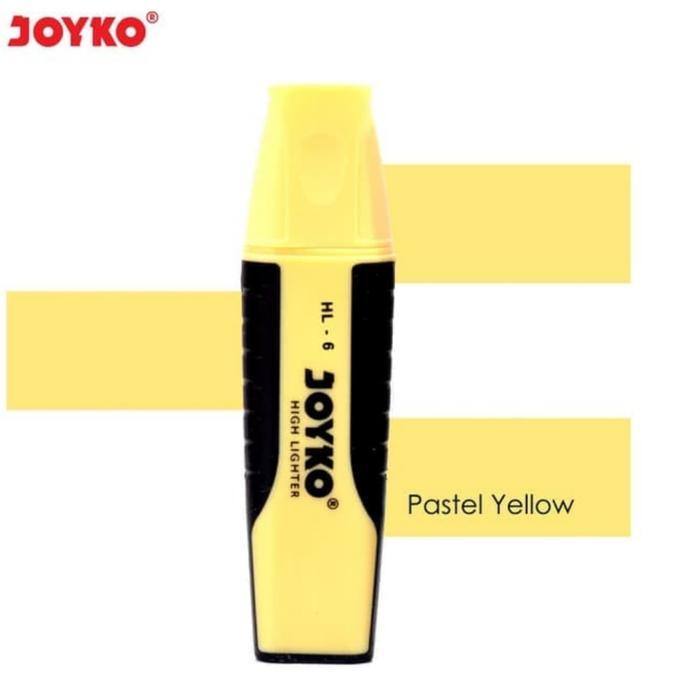 Highlighter JOYKO PASTEL Kuning HL6/Penanda/Highliter Pastel Yellow