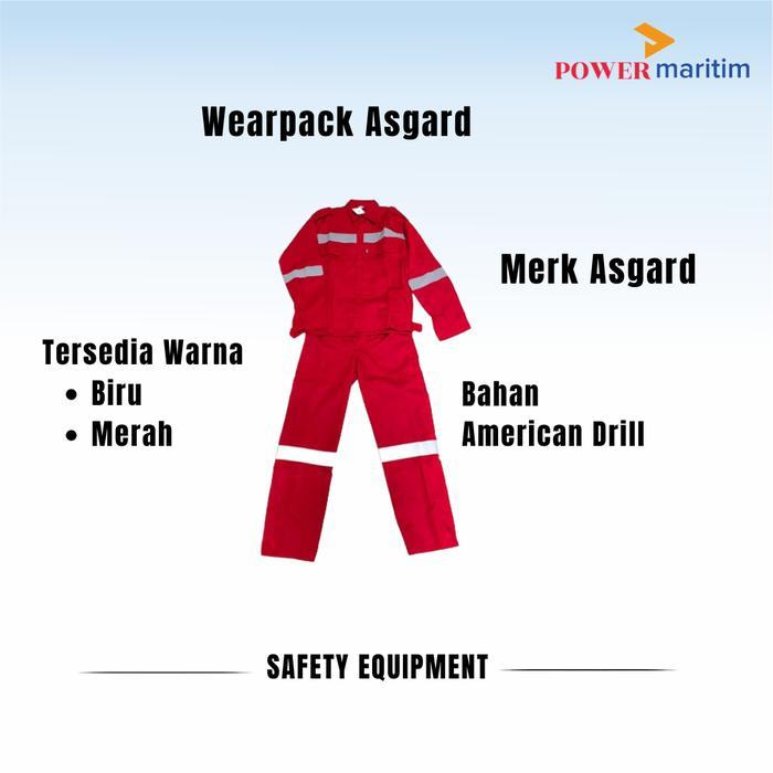 Baju Wearpack Asgard Scoth Light Baju Celana Biru Merah Safety Terjamin