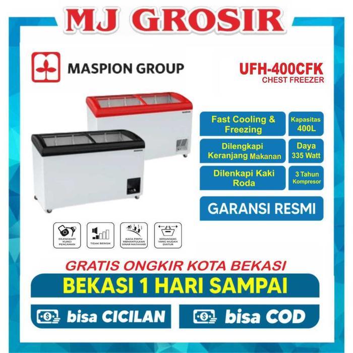 GEA SD 516 / UFH 400 / SD 500 BY BCHEST FREEZER BOX  516 L LEMARI PEMBEKU SLIDING - MASPION UFH 400,
