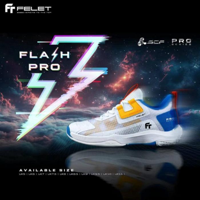 FELET FLASH PRO Badminton Shoes - Sepatu Badminton Original Felet
