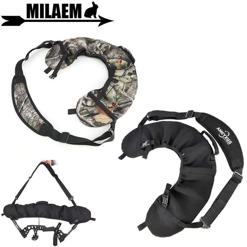 Archery Compound Bow Bag Bow Sling String Protector Bow Cams Sling Case Carrying Shoulder Strap
