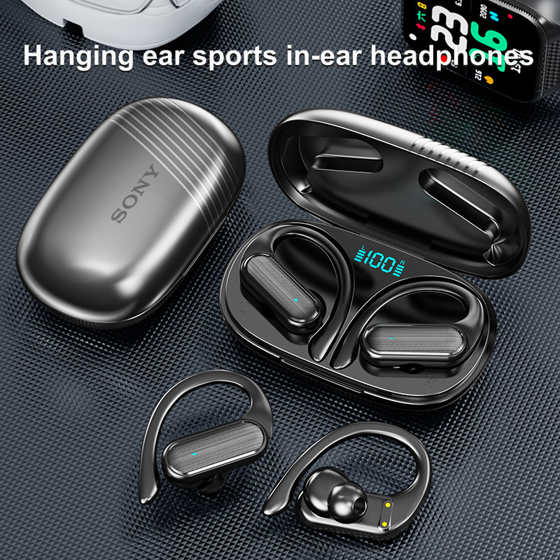 Original Sony A520 Wireless Business Headphone Ear-Hook HIFI Bass Noise Cancelling Earphone With Mic