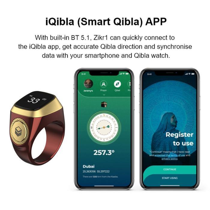 iQibla Zikr Tasbih Digital Zikr Digital Tasbih Travel Cincin Ring