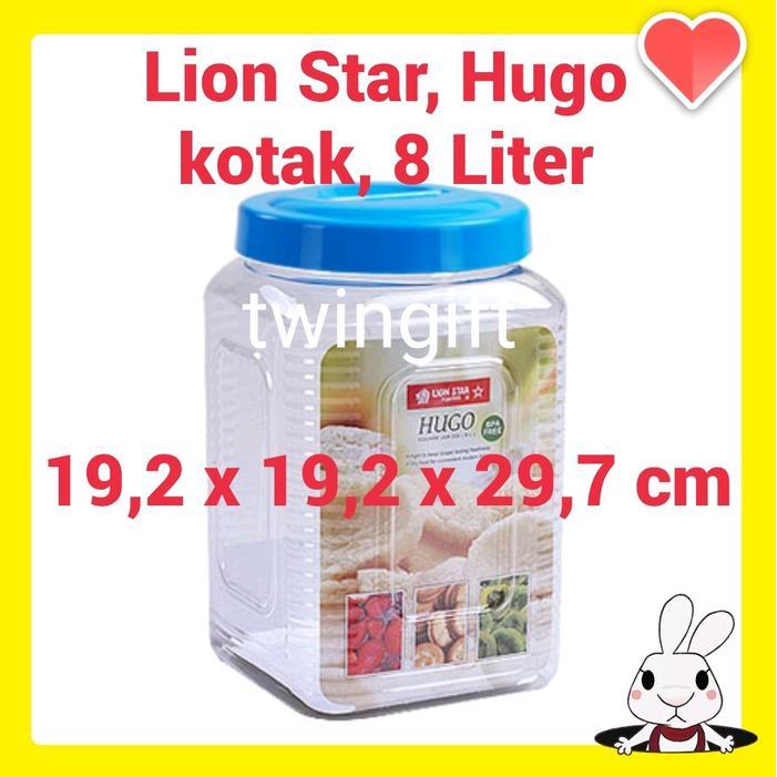 Toples Plastik Kotak, Lion Star-Hugo, 8 Liter