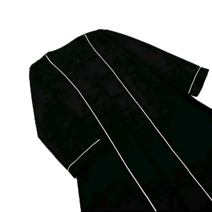 Abaya Diana Arabian Hitam Trend Terbaru 2026 // Abaya Basic Crinkle Airflow Remaja Muslim // Gamis