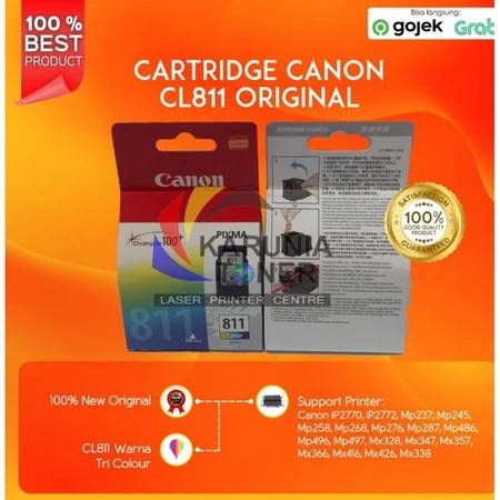 CatridgeTintaCanonCL811CL-811811PrinterMP287MP486MP496MP497