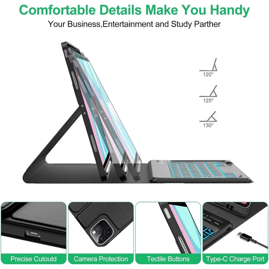 Keyboard Case & Mouse for Samsung Galaxy Tab S6 SM-T860/T865/T867 10.5inch Tablet Wireless Keyboard