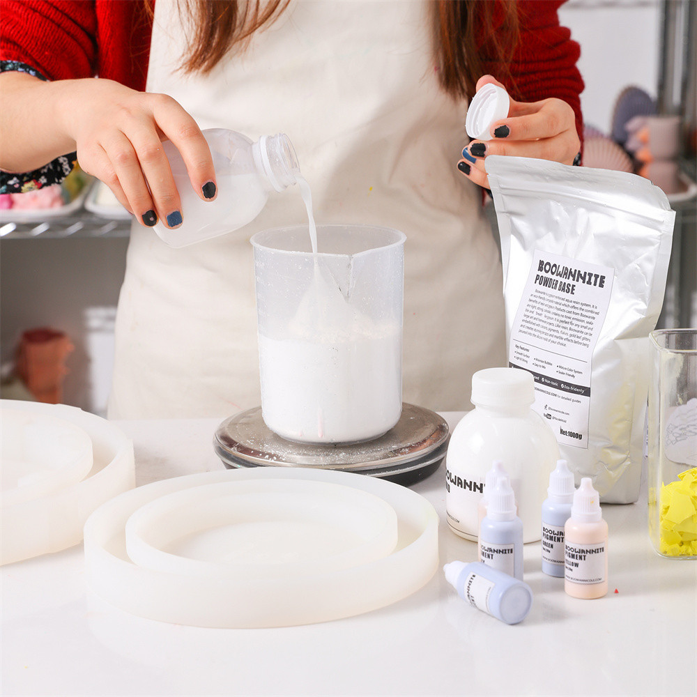 Boowannite Aqua Eco Resin Starter Kit 1000g Powder and 300g Liquid Jesmonite Alternative