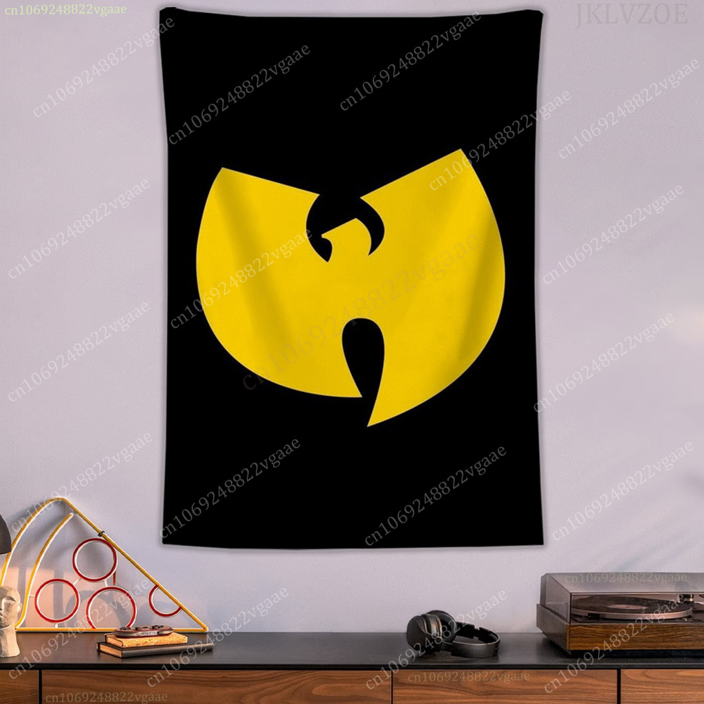 Tang Wu Clan Tapestry Hip Hop Poster Wall Tapestries Bedroom Decoration Aesthetic Tapices Flag