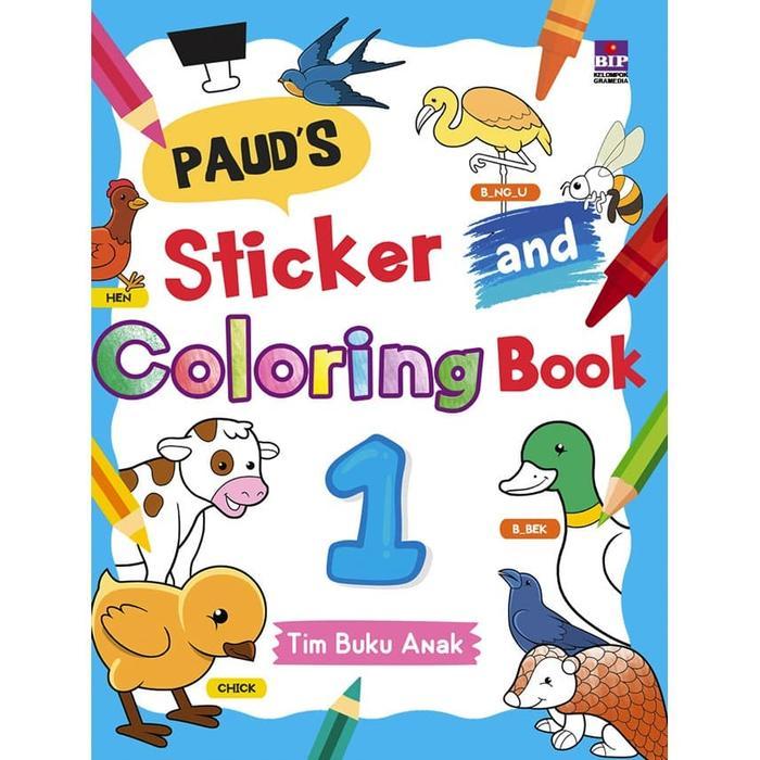 PAUD'S STICKER AND COLORING BOOK 1