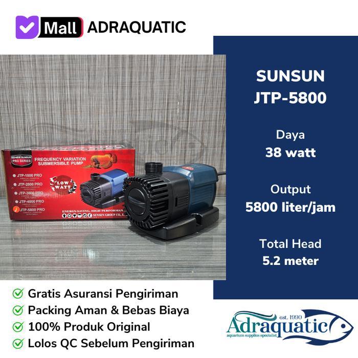 SUNSUN JTP-5800 SUBMERSIBLE PUMP POMPA CELUP AIR AQUARIUM KOLAM FILTER