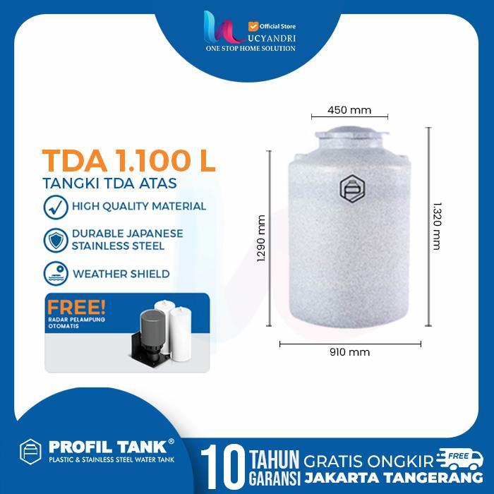 Tangki Air Plastik Profil Tank 1100 Liter Tda Terbaru 