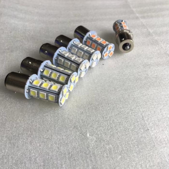 "New" TRUK HINO BACA DESKRIPSI - Sepasang (2biji) Lampu Sein Bemper Mundur Truk Bis 18 LED 24 Volt