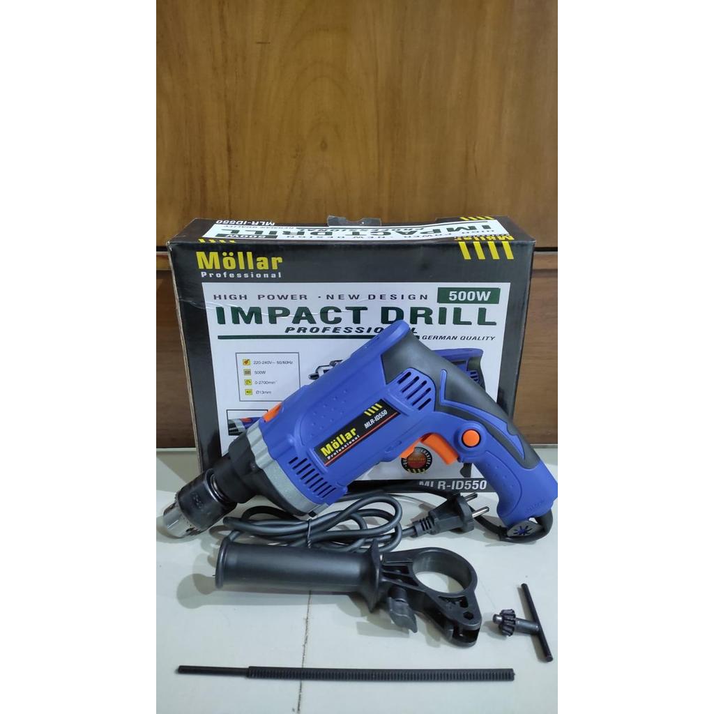 Mollar Id-550 Mesin Bor Listrik Bor Tangan Molar 13Mm Bolak Balik / Bor Tembok