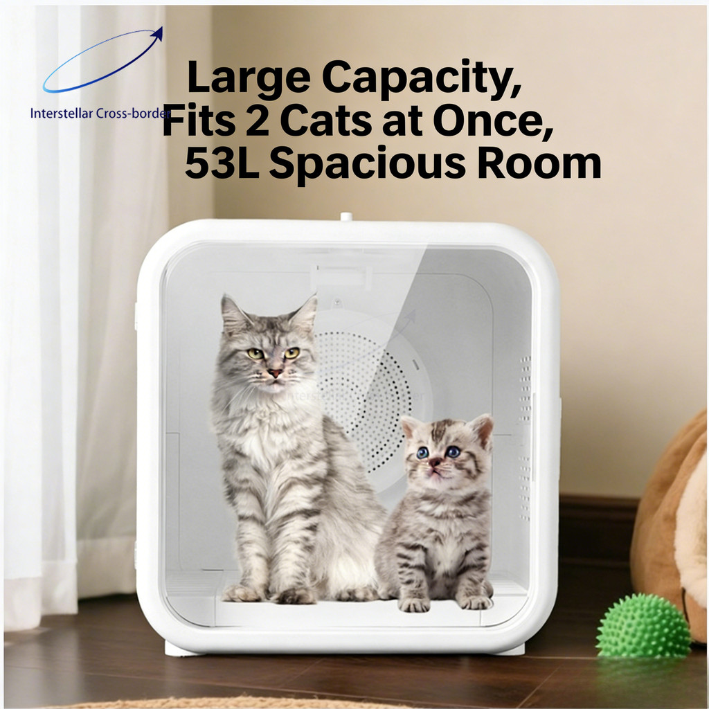 Pet Drying Box for Cats Dogs - Home Automatic Quiet Pet Dryer, Hair Drying Tool After Bath, Pet