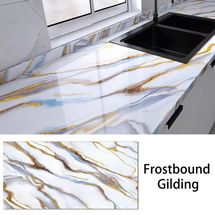 Stiker Dapur 60cmx3m Anti Minyak & Tahan Panas, Wallpaper Perekat Air Tahan Air untuk Dinding Dapur