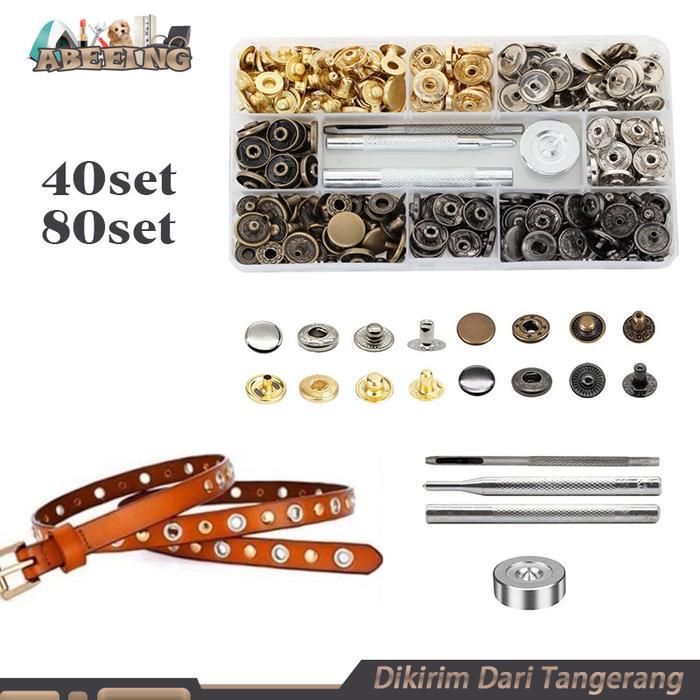 Set Pasang Kancing Jepret Alat Kancing Jepret Untuk Tas Dompet Pakaian