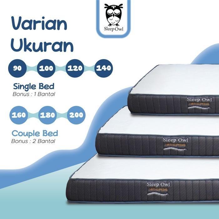 SLEEP OWL ORTHOPEDIC Kasur Busa Rebonded Latex 160 x 200
