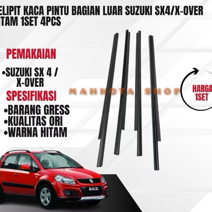 Pelipit kaca luar SX4/x-over pelipit karet kaca luar suzuki sx4/ x over hitam