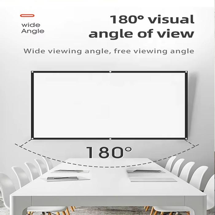 Layar Proyektor Folded 84 - 100 - 120 Inch Ratio 16:9 - Layar Proyektor Lipat Portable Co