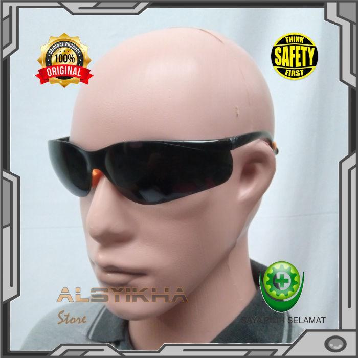 Kaca Mata Las DIN 11 Smoke Hitam Pekat KACA MATA LAS SAFETY