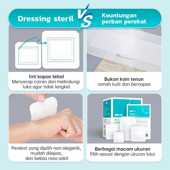 COFOE PLESTER PUTIH MEDIS PEREKAT PERBAN MICROPORE UNTUK LUKA PERBAN LUKA OPERASI BESAR KASA STERIL