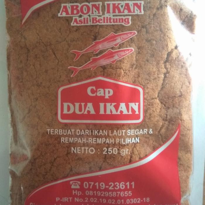 ABON IKAN KHAS BELITUNG CAP 2 IKAN 250GR