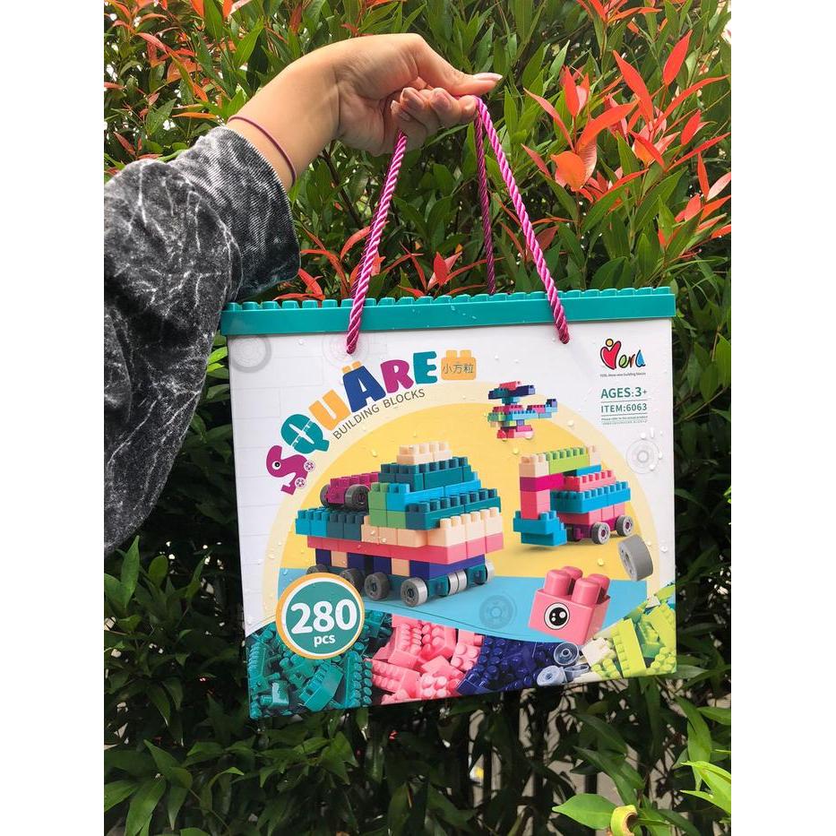 LEGO BRICKS 280PCS MAINAN KECERDASAN ANAK LOGIC THINKING KKV IMPORT