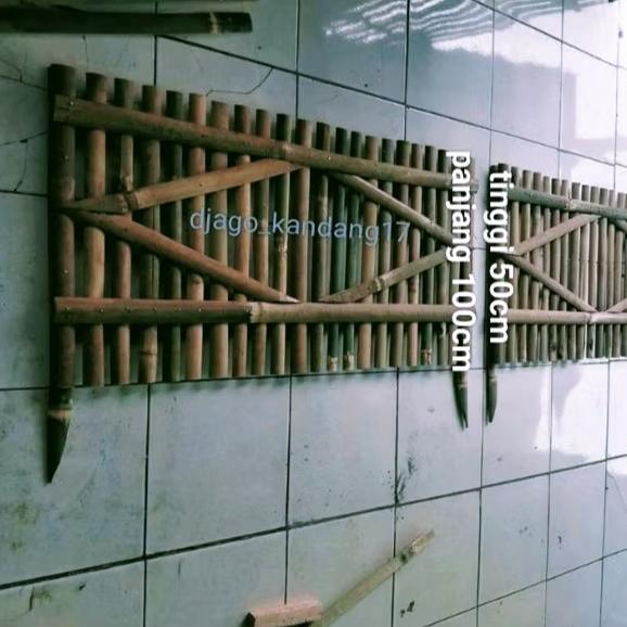 ORIGINAL Pagar Taman Bambu Rentang 2cm / Pagar Bambu Tancap READY STOCK
