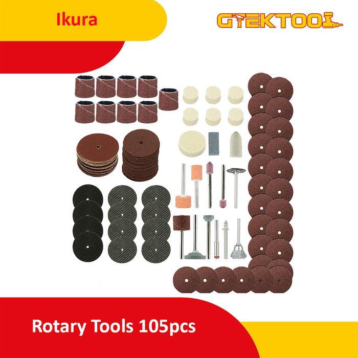 ikura Mata Bor Tuner Hobby Craft Mini Grinder Rotary Tool Set 105pcs