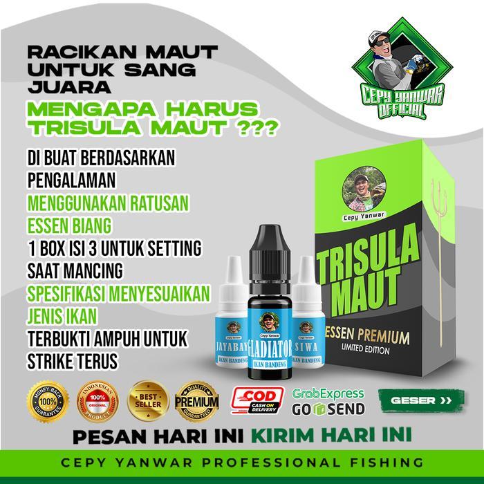 ESSEN TRISULA MAUT CEPY YANWAR ESSEN SEMUA JENIS IKAN I LAUT SUNGAI KOLAM LIARAN HARIAN GALAPUNG