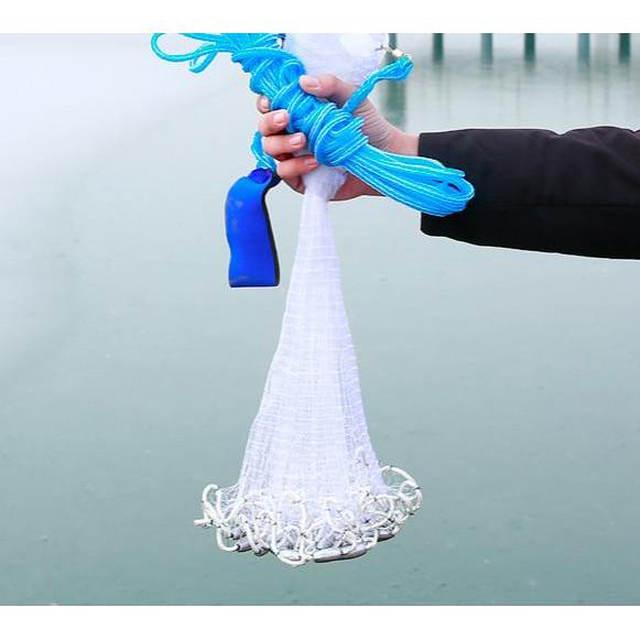 Jala Lempar Nelayan Jaring Ikan Bahan Senar Putih Dan Warna Warni