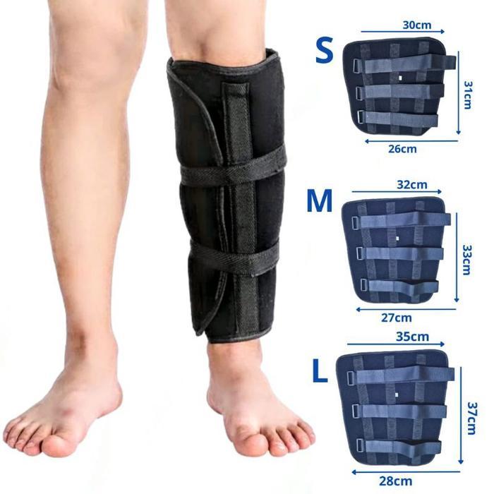 Tibial Fracture Brace Pengganti Gips kaki Tulang Kering Tulang Betis Stabilizer Belat Kaki Penyangga