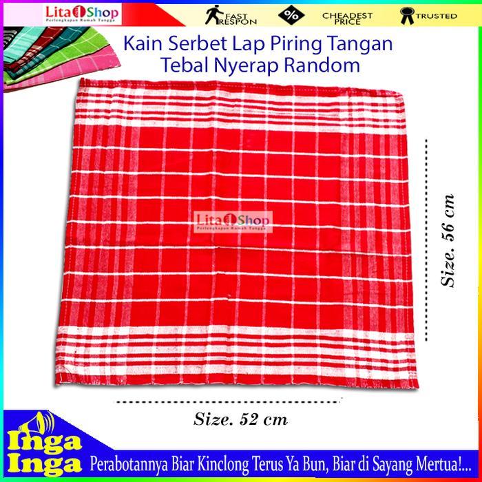 Kain Serbet Warna / Kain Lap Piring / Kain Lap Tangan  Serbet Murah / Ekonomis Lap Tangan / Piring
