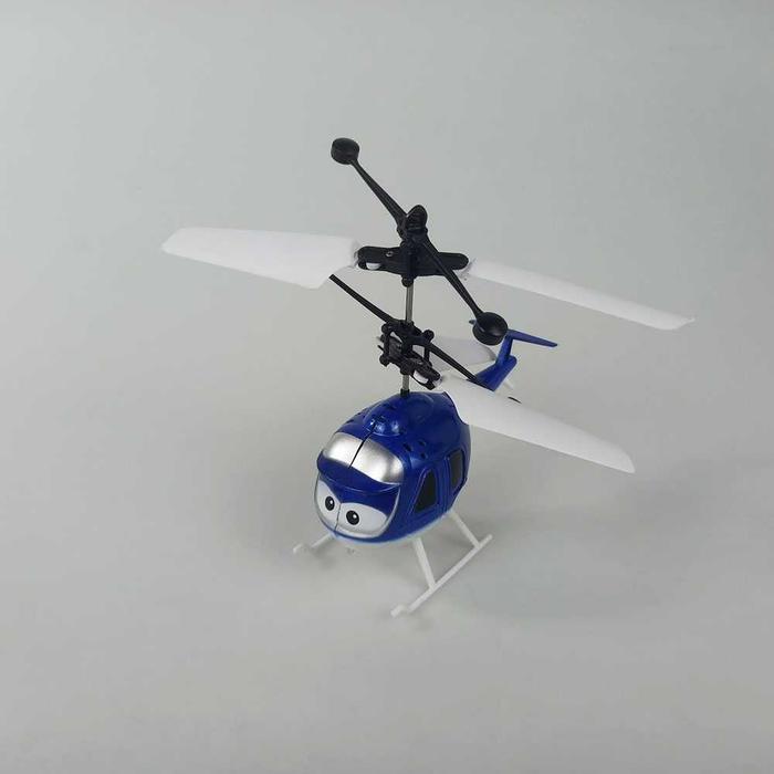 Cod Mainan Anak Pesawat Terbang Helikopter Remote Control Sensor Tangan Tahan Banting