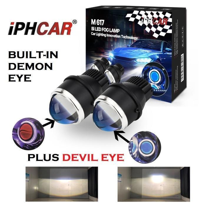 Lampu Biled Foglamp Demon Eye M617 Iphcar Devil Eyes Fog Lamp Projector Projie