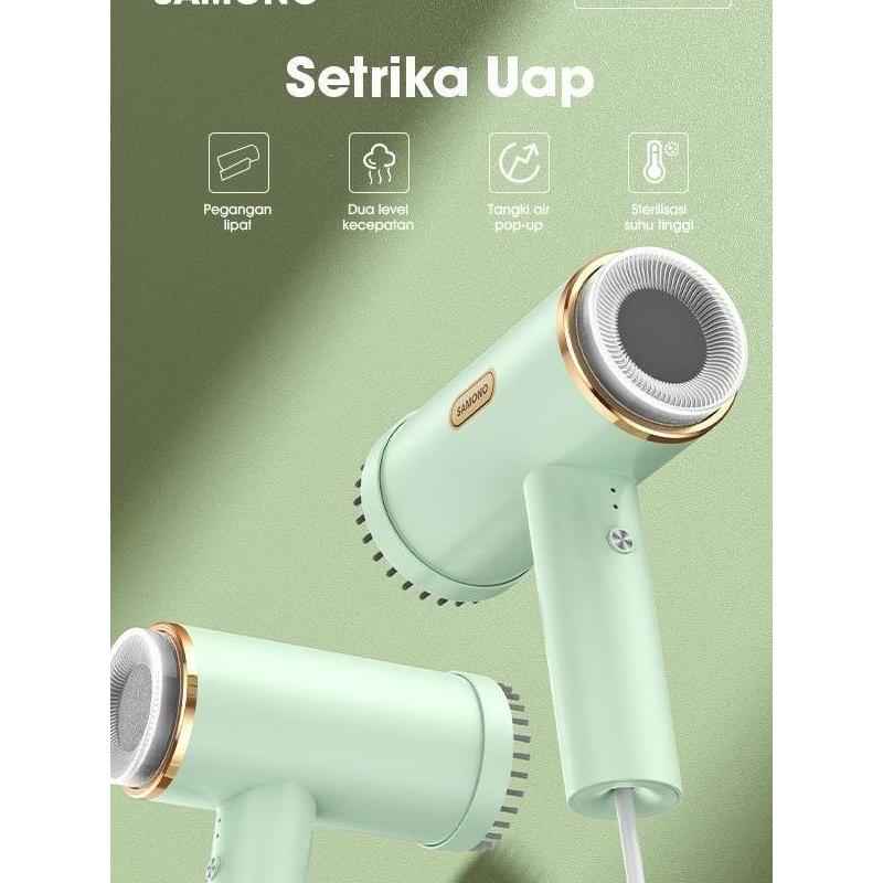 SAMONO Setrika Uap Portable Bisa Dilipat Baju Mini SW-GSG120 GSG120