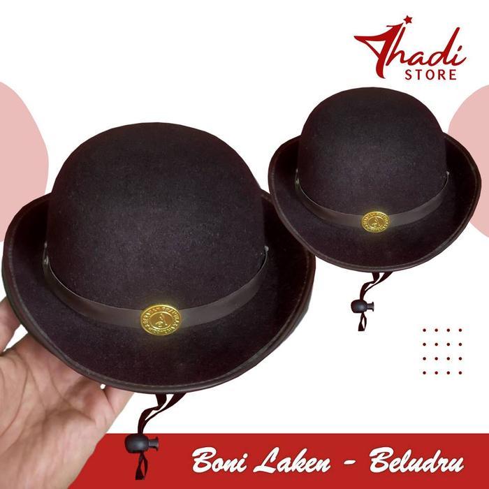 SIAPKIRIM Topi Boni Pramuka Putri Laken, Topi Boni Beludru READY STOCK