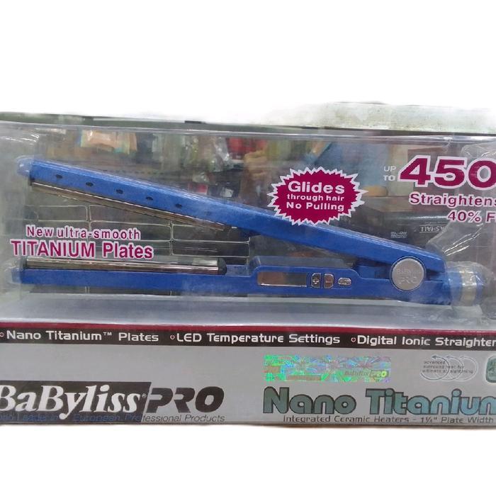 catok BaByliss pro nano titanium plat sedang