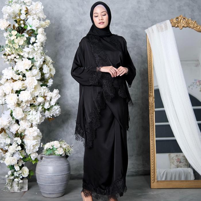 "New" FIRDA - One Set Putri 3in1 ( Outer Lilit Free Inner ) Raya Exlusive Collection Bahan Silk