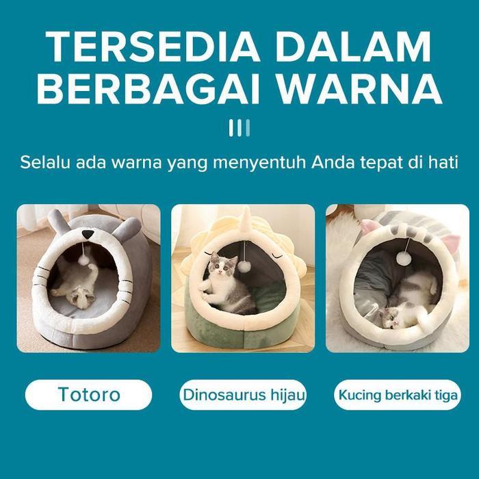 Tempat Tidur Kucing Dan Anjing - Tempat Tidur Sarang Hewan Peliharaan, Bentuk Lucu, Rumah Kucing