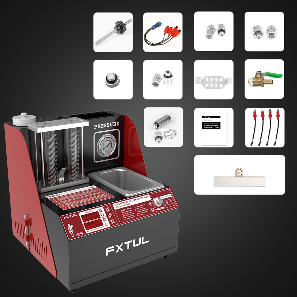 FXTUL UNT60 Car Fuel Injector Cleaner Tester Machine Leakage Ultrasonic Detector 40KHz Efficient