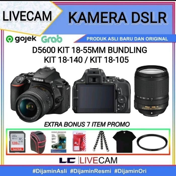 NIKON D5600 KIT 18-55MM /KAMERA NIKON D5600 KIT 18-140MM / NIKON D5600 - BODY ONLY, STANDARD BOX