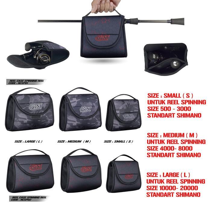 Daiwa - Tas Pancing Tempat Reel Spinning Reelcase Reel Pouch Pembukus Reel Spinning