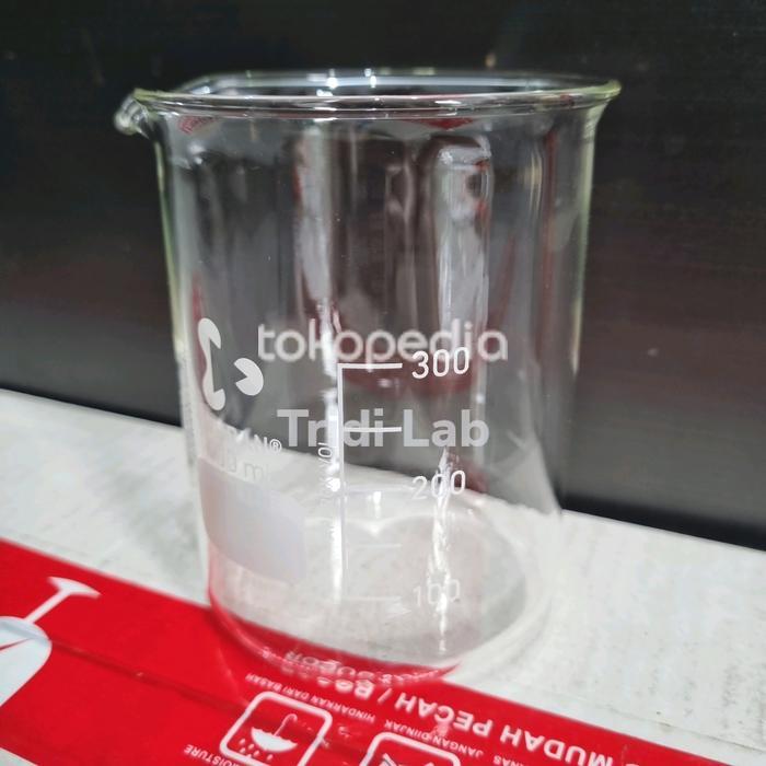 JTTOP" DURAN BEAKER GLASS 400 ML/GELAS KIMIA DURAN