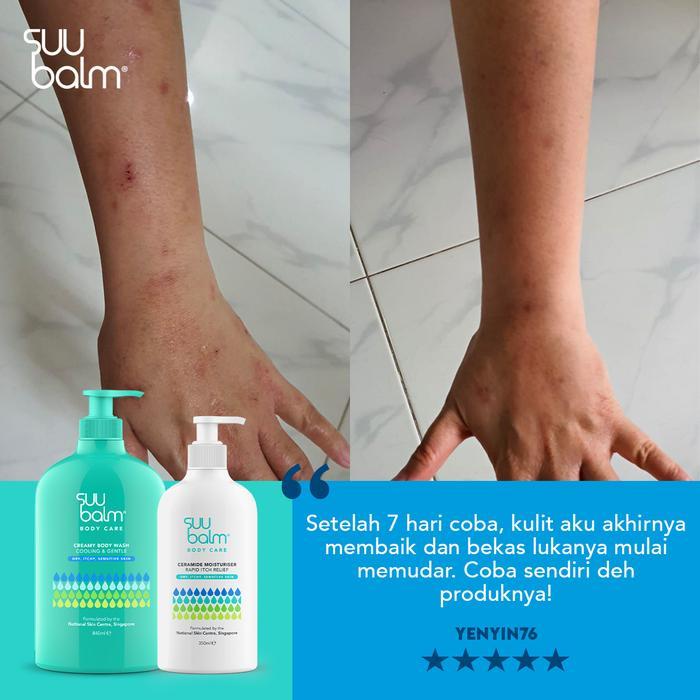 Adult Body Care Pack - Suu Balm Dual Cooling & Moisturising Cream Body Wash (420ml) & Suu Balm Rapid