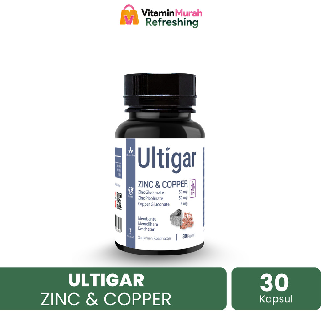 ULTIGAR ZINC & COPPER ISI 30 & 100 KAPSUL - SUPLEMEN KESEHATAN