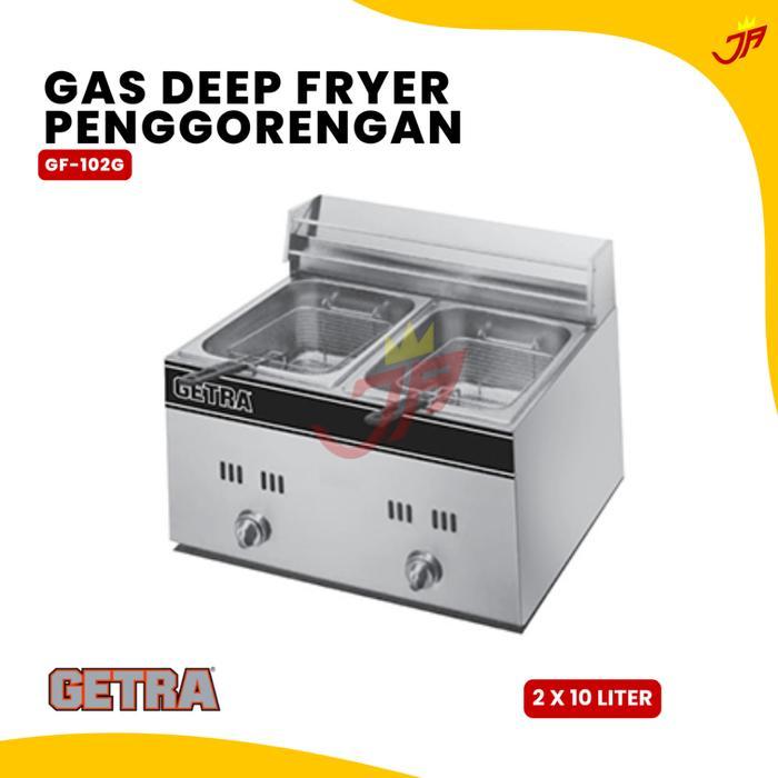 Gas Deep Fryer Getra 2 Tangki GF-102 / GF 102