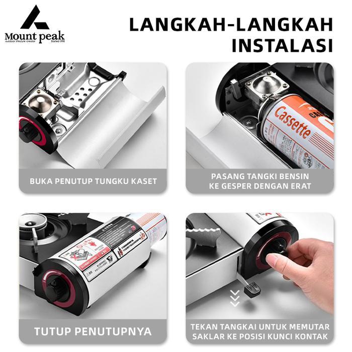 Mountpeak Kompor Gas Portable Portable Gas Cooker Tabletop Gas Stove Camping Stove Outdoor Cooking